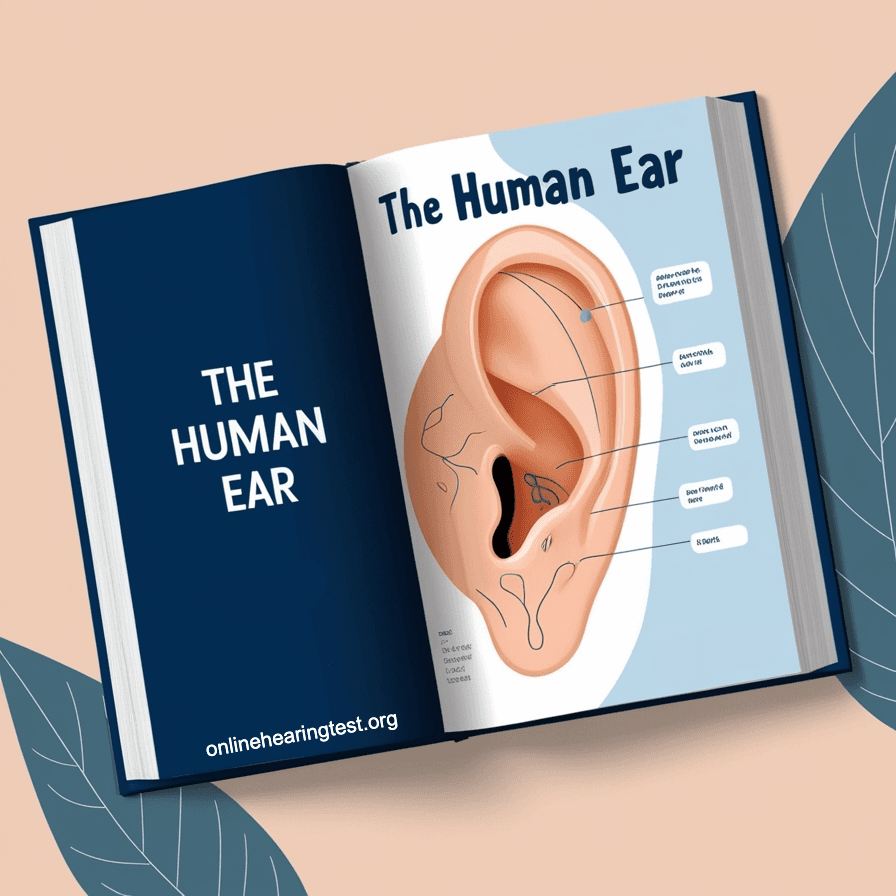 Illustration of the human ear anatomy